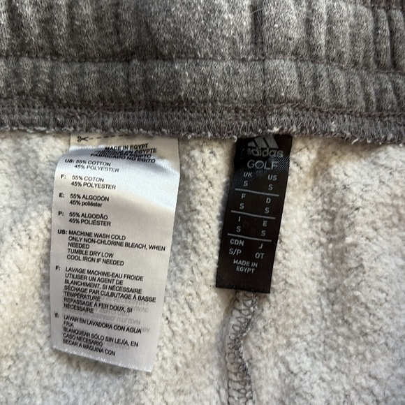 Adidas Golf Size Small Grey Athletic High-Waisted Jogger Sweatpants - Picture 5 of 5